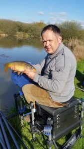 Andrew fishing with Burt Baits