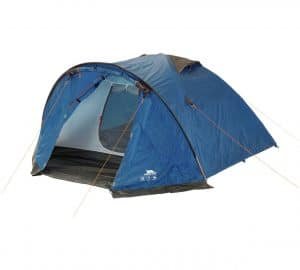 setting up a dome tent