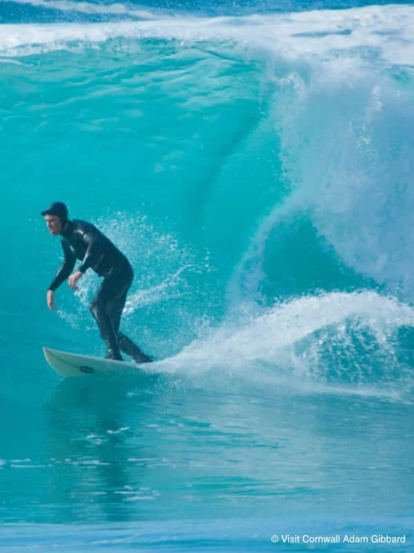 Surfing AdamGibbard - Perran Springs Holiday Park, Perranporth, Cornwall